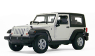 JEEP吉普 牧马人 汽车模型 威利1：24 白色