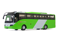 西沃 VOLVO 9300 富豪 八方达巴士 1:43 客车模型  绿色