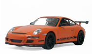 保时捷911（997）GR3 RS 汽车模型 威利1：24 橙色