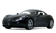 阿尔法Alfa 8C 两门跑车模型 威利 1：24 黑色