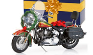 哈雷softail 摩托车模型 富兰克林 1：10 B11E851 2008圣诞版