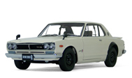 尼桑SKYLINE GT-R 1ST GENERATION (KPGC10) 汽车模型 autoart  77383 白色