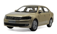 2012大众全新朗逸 汽车模型 1：18 金色