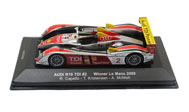 2008年奥迪R10Tdi 2号勒芒赛车 汽车模型 IXO 1:43 花车 LM2008