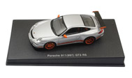 保时捷997 GT3 RS 汽车模型 奥拓阿 1：43 银色橙条 57914