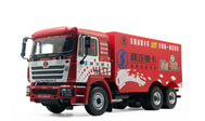 陕汽德隆赛车 卡车模型 1:24 全国超级卡车大赛 红色