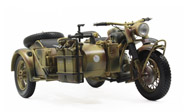宝马R75 三轮侉子摩托车 军用摩托 schuco 舒克 1：10
