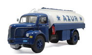 1957年贝利埃卡车油罐车模型 1:24 Berliet GLR 8 蓝色