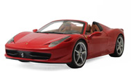 法拉利458 spider 敞篷 汽车模型 风火轮 1：18 X5527 红色