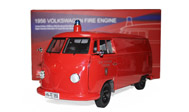 1956年大众面包消防车 汽车模型 太阳星 1：12 红色