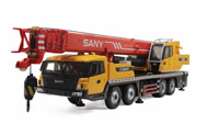 三一起重机STC500 吊车 工程车模型 国产 1：43 黄红双色