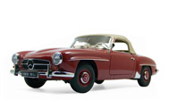 奔驰190SL 汽车模型 奥拓阿 1：18 76116 红色
