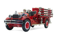 1927年消防车 汽车模型 一鸣 1：18 红色