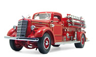 1938年消防车 汽车模型 一鸣 1：18 红色