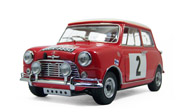 迷你库伯 汽车模型 1275S 1966年蒙特卡洛拉力赛2号  京商1:18 红色