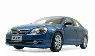 一汽大众新宝来1.6T 汽车模型 1:18 蓝色