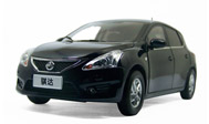 东风日产新骐达 尼桑骐达 汽车模型  NISSAN TIIDA 1:18 黑色