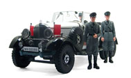 1938年奔驰G4 汽车模型 鑫浩1：18 白色