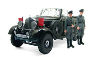 1938年奔驰G4 老爷车模型 希特勒检阅车 鑫浩1：18 西格耐 黑色