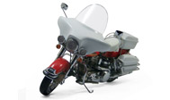 1976年哈雷滑翔消防车 哈雷摩托车模型 富兰克林 1：10 B11C393