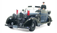 1938年奔驰770k 敞篷老爷车  带兵人 鑫浩 1：18 西格耐