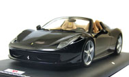 法拉利 FERRARI 458 SPYDER 敞篷 黑色 MR 1:18 限量199台