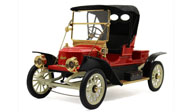 1911年斯坦利62型 汽车模型 富兰克林 1:16 红色