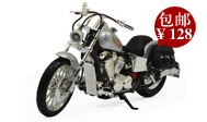 【61特价】哈雷  摩托车模型 1：9 银色