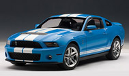 2010福特GT500 汽车模型 奥拓阿 1：18 72916 蓝色白条