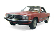 1973奔驰450SL 汽车模型 B11E014 富兰克林 1：24 红色