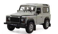 路虎卫士 defender 汽车模型 威利welly 1:24 银色 22498W