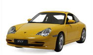 2001年保时捷911 CARRERA 汽车模型 autoart 77852 1：18 黄色