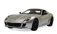 法拉利599GTB 跑车模型 风火轮  1：18 银色
