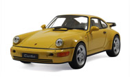 保时捷964 Turbo 汽车模型 威利 1：24 黄色
