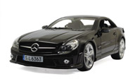 奔驰SL63 AMG 汽车模型 原厂RMZ 1：18 黑色
