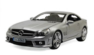 奔驰SL63 AMG 汽车模型 原厂RMZ 1：18 银色