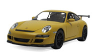 保时捷911（997）GT3 RS 汽车模型 威利1：24 磨砂黄色 22495W