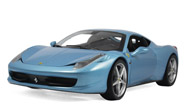 法拉利458 汽车模型 1:18 风火轮 T6919 蓝色
