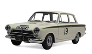 1964年莲花 MKI 19# 汽车模型 autoart 1：18 米白色 86439 特价