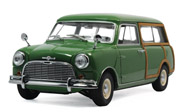 莫里斯 旅行客车 Morris Mini汽车模型 京商 1:18 08195G 绿色