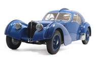 1938年布加迪57SC 汽车模型 autoart 70942 蓝色