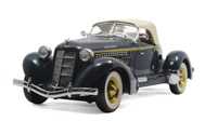 1935年奥本851 汽车模型 富兰克林 1:24  蓝色 B12B851
