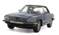 奔驰450SL1973年 汽车模型 限量450 富兰克林 1:24 蓝色 B11ZH11