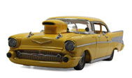 雪佛兰极限赛车1957年 汽车模型 美国MBI 1:24 黄色