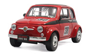 1963年菲亚特 汽车模型 一鸣1：18 红色