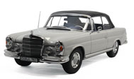 奔驰280SE 1968 老爷车 S级模型 高仿真汽车模型 敞篷   NOREV1:18银色