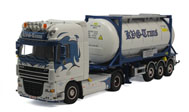 荷兰达夫XF 105周年 CabCombi油罐拖车    WSI 1:50 蓝白色 01-1312