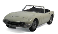 丰田2000GT 白色敞篷汽车模型  autoart 1:18 红色  78736