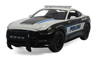 福特野马GT 2015警车汽车模型  美驰图 1:18 白花