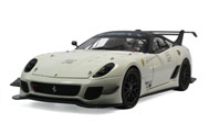 精细版法拉利599XX  2# 汽车模型Elite 1:18 白色 BCJ92